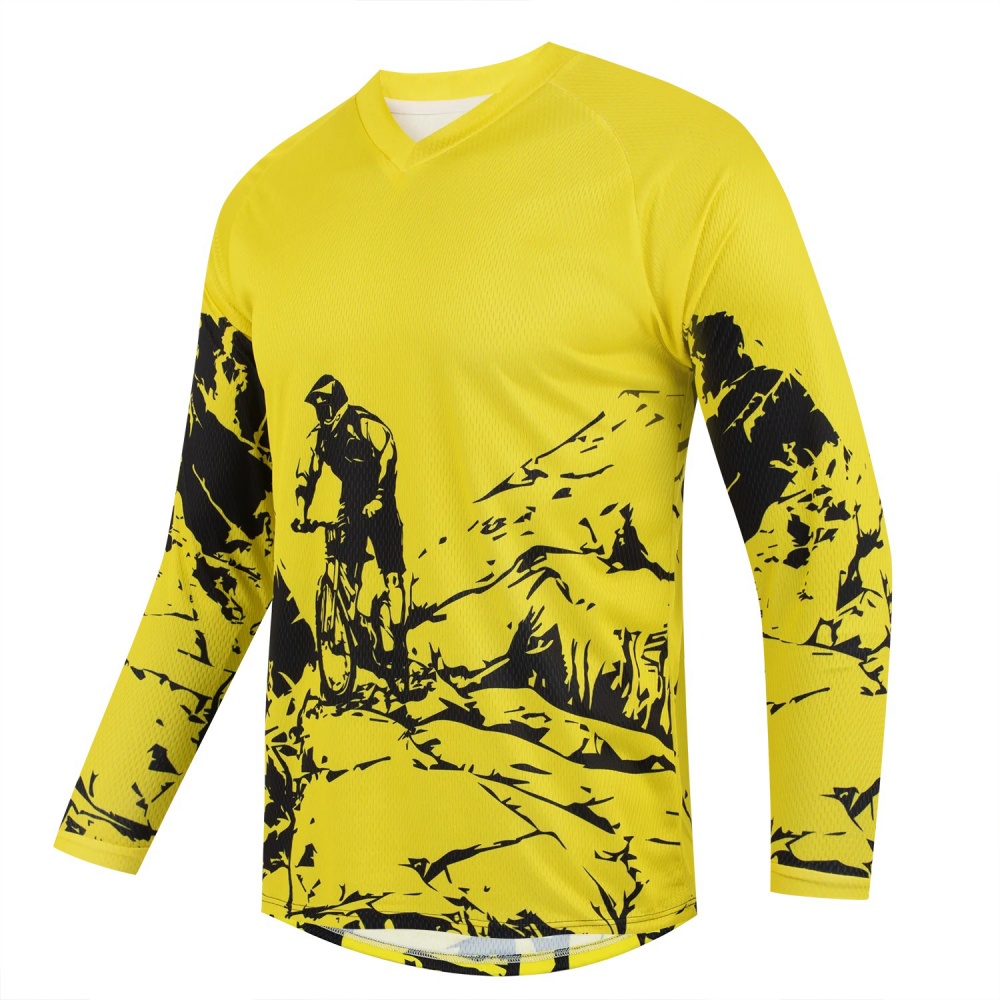 Mountain Biking Long Sleeve Shirt - Мужская спортивная футболка с длинным рукавом