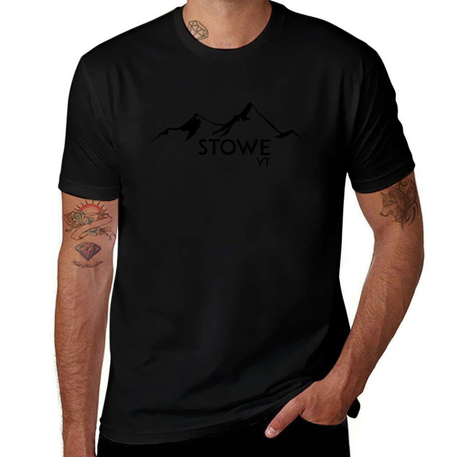 Mountain Biking Vermont - Футболка STOWE VERMONT для горных лыж,