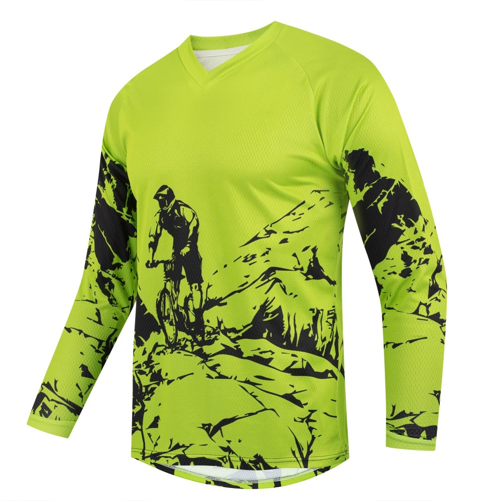 Мужская спортивная футболка с  – обзор и цена Mountain Biking Long Sleeve Shirt