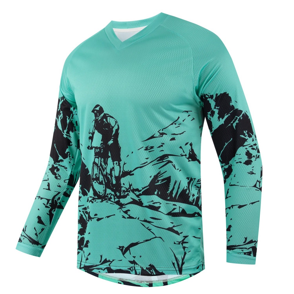 Мужская спортивная футболка с  – обзор и цена Mountain Biking Long Sleeve Shirt